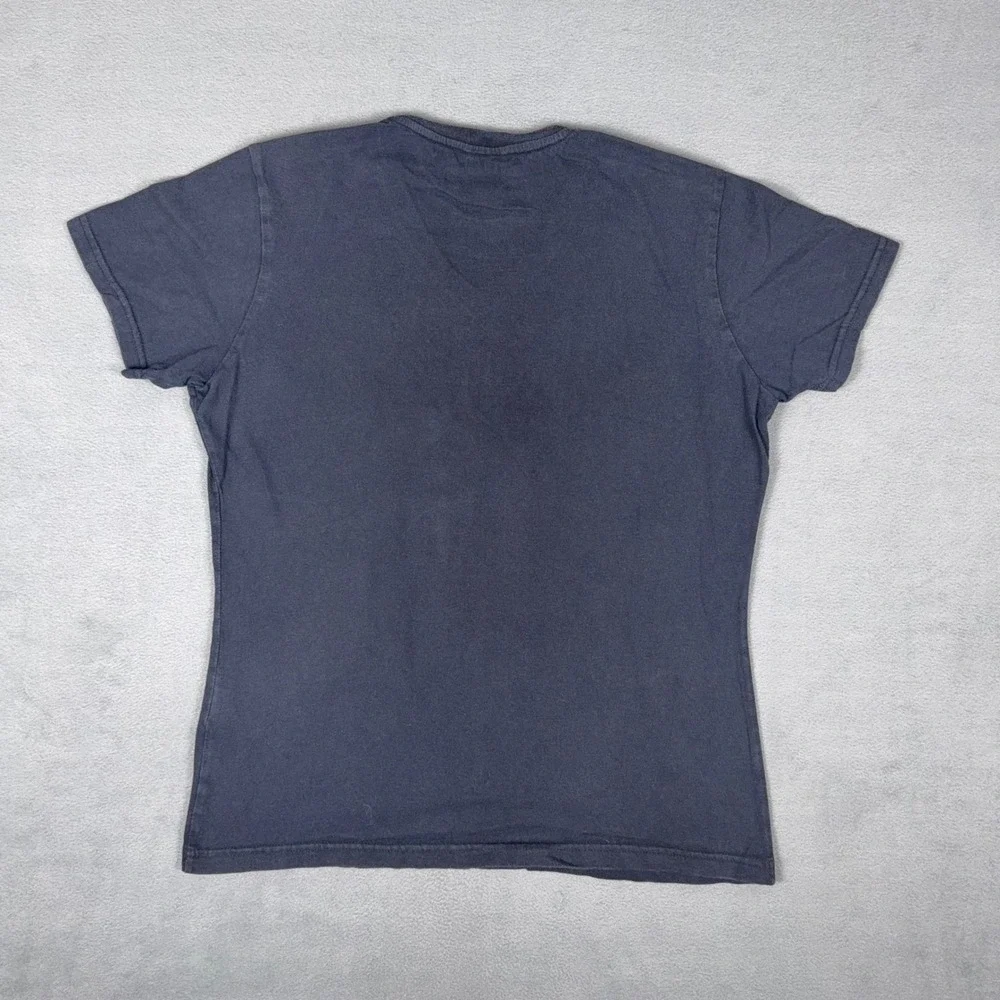 Nike Team Missouri Tigers V-Neck T-Shirt Navy Blue Yellow‎ Graphic Mens Large L